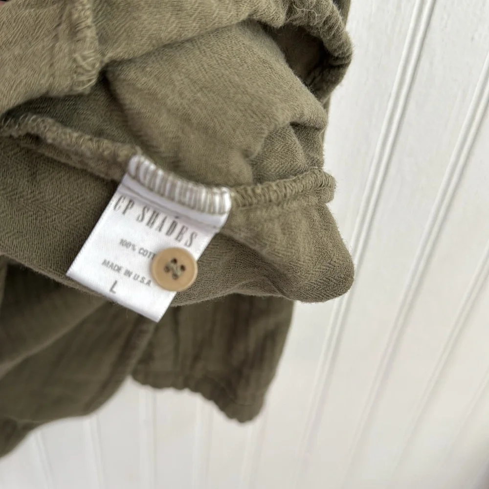 FREE PEOPLE X CP SHADES YOKO TUNIC /DRESS 
SIZE LARGE  OLIVE/ POPULAR / SOLD OUT - Picture 6 of 7